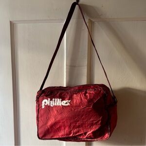 Vintage Phillies Red Duffel Bag
